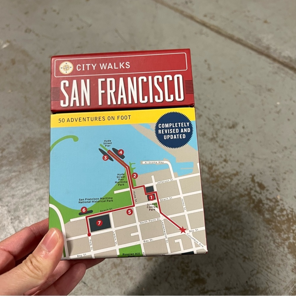 ⭐️ San Francisco 50 Adventure Walk Tour Cards EUC